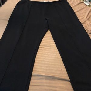 Black stretch waist dress pants